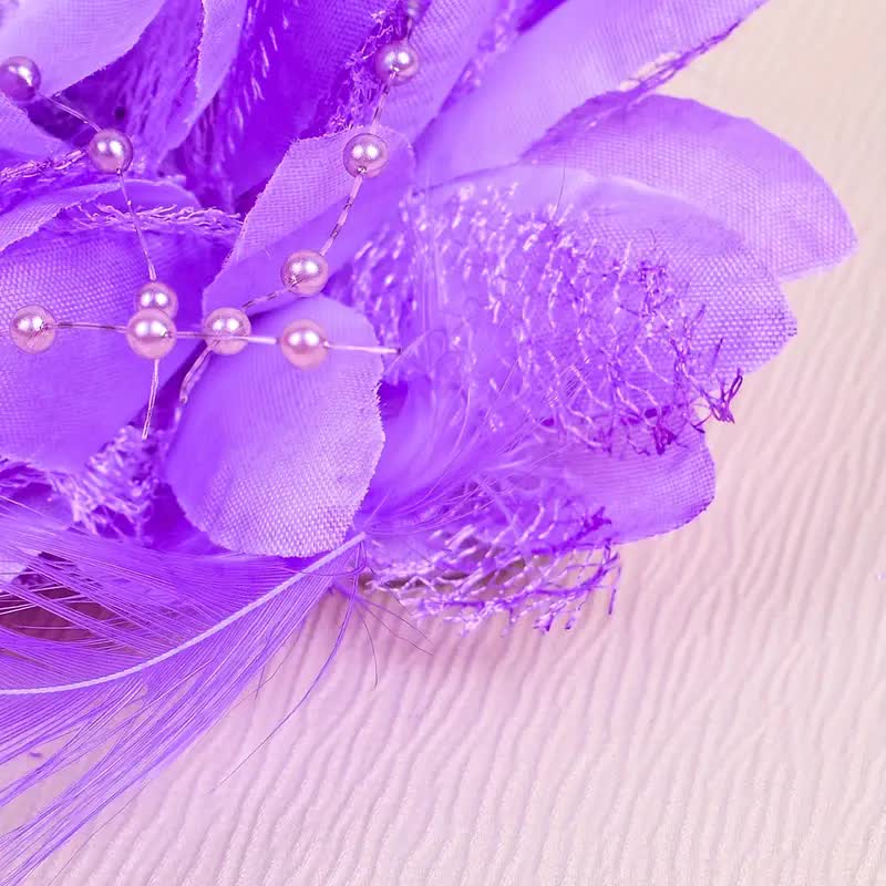 Gothic Haarblume mit Haarclip und Haargummi