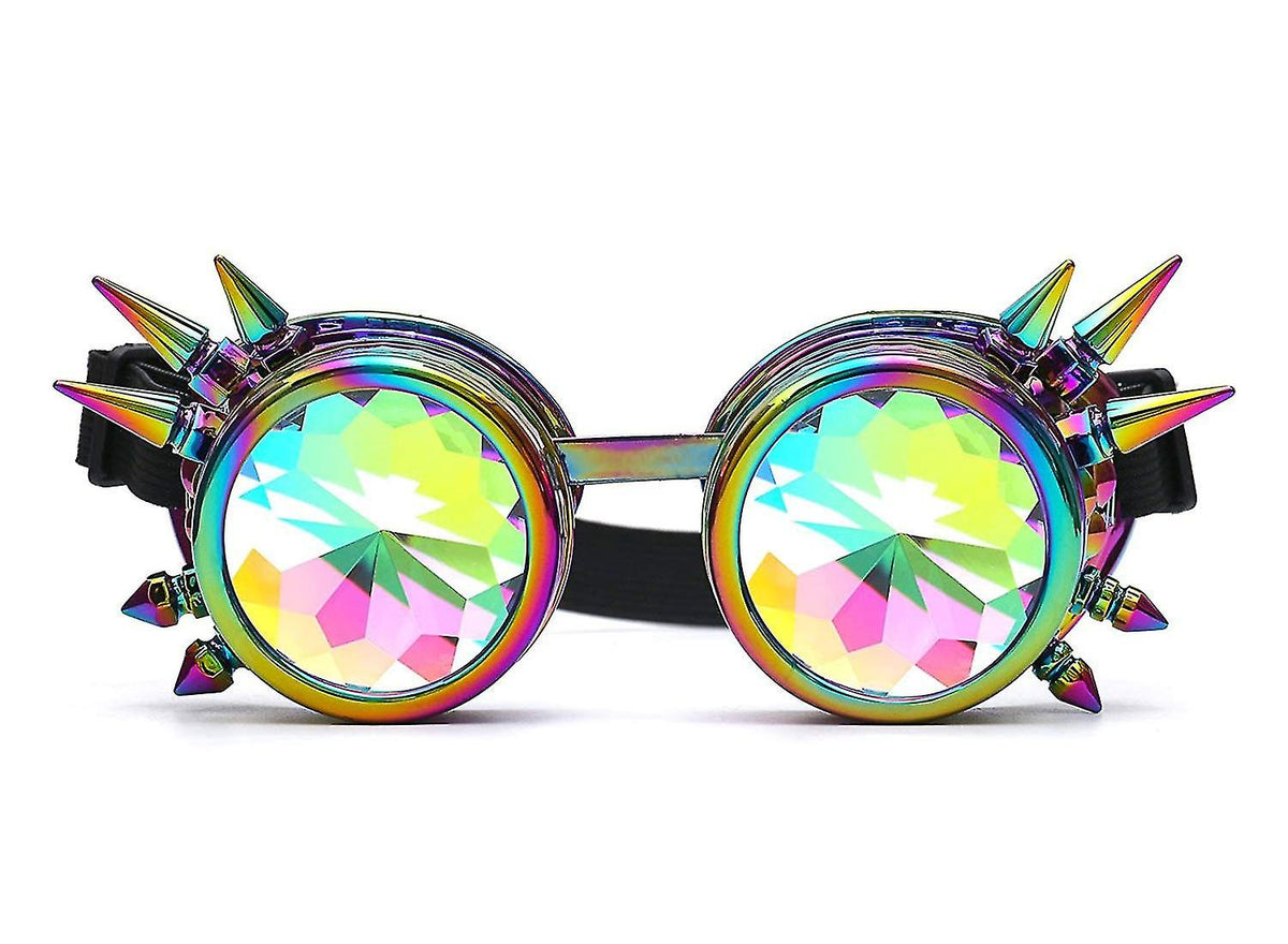 Space Punk Brille mit Spikes – Steampunk