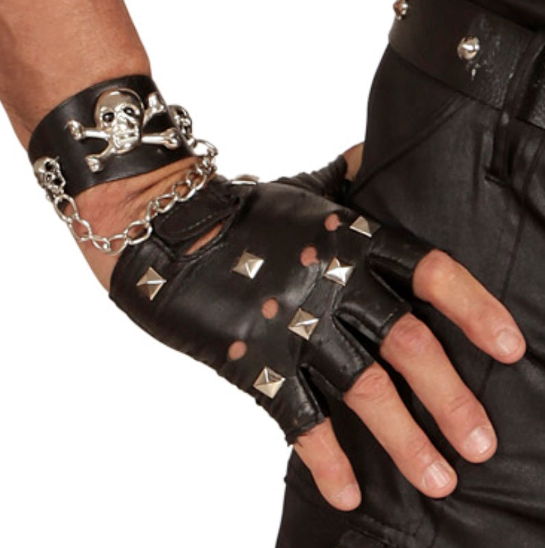 Nietenhandschuhe – Rocker Handschuhe