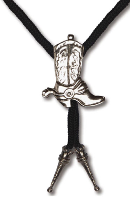 Sheriff Krawatte mit Stiefel – Western