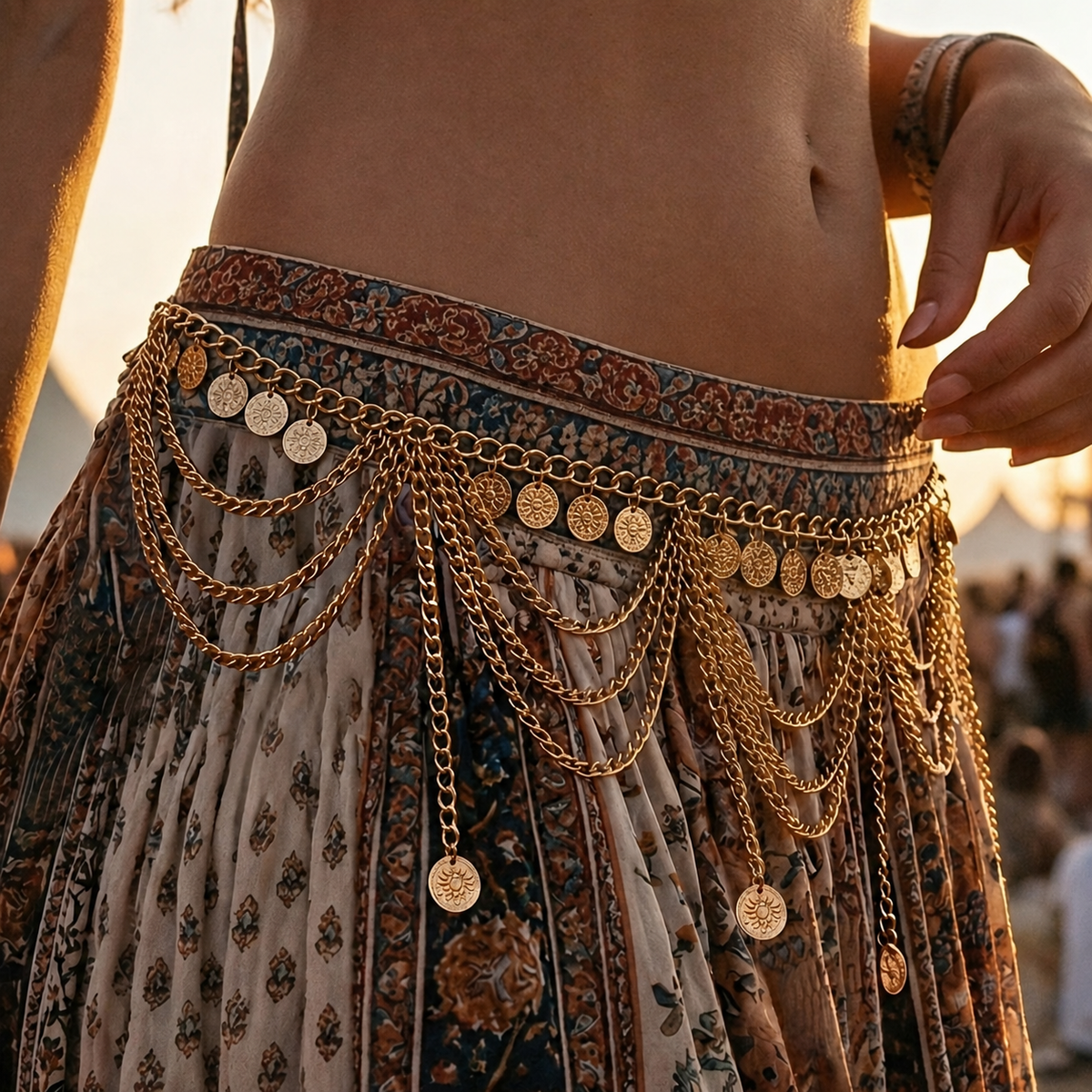 Hüftkette Bohemian – Bauchkette