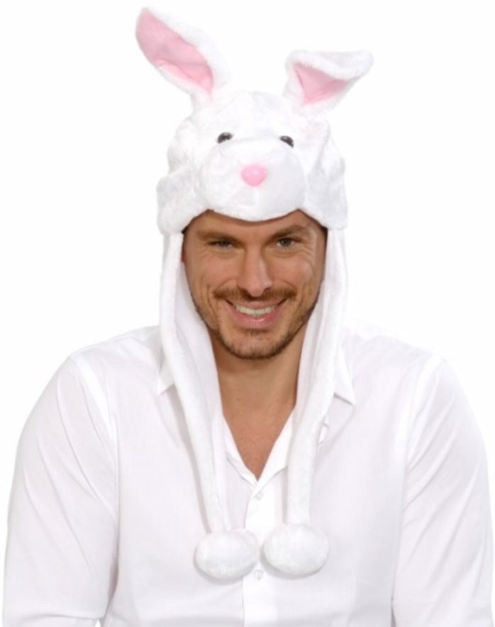 Hasenmütze Bunny aus Plüsch