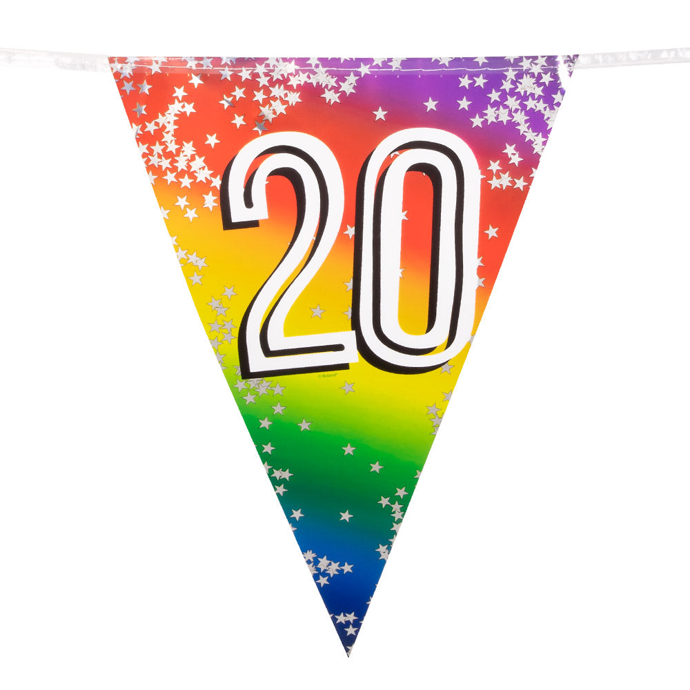 Girlande zum 20. Geburtstag und Jubiläum