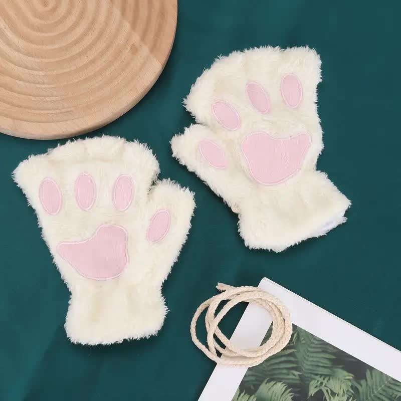 Pfotenhandschuhe Plüsch – Katze
