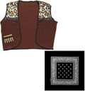 Cowboy Weste mit Halstuch – Western Gilet