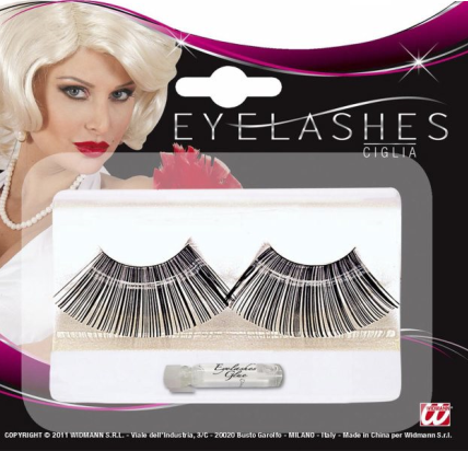 Gerade Wimpern – lang