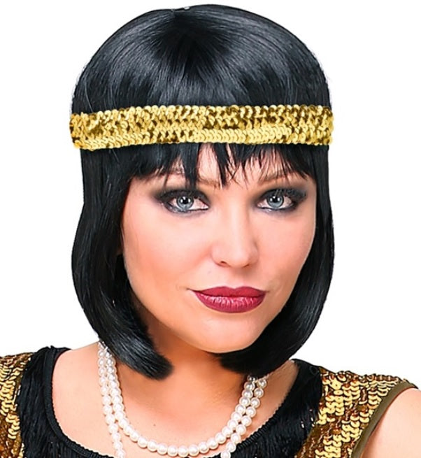Flapper Stirnband mit Pailletten – 20er Jahre