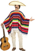 Mexikanischer Poncho mit festem Stoff