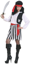 Klassisches Piratin Kostüm für Damen