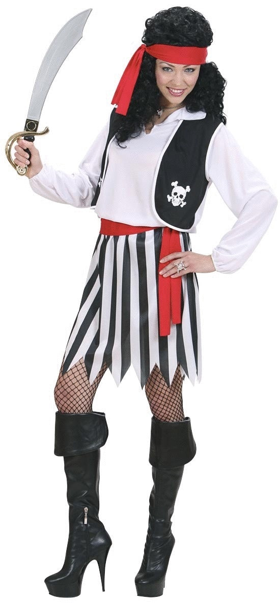 Klassisches Piratin Kostüm für Damen
