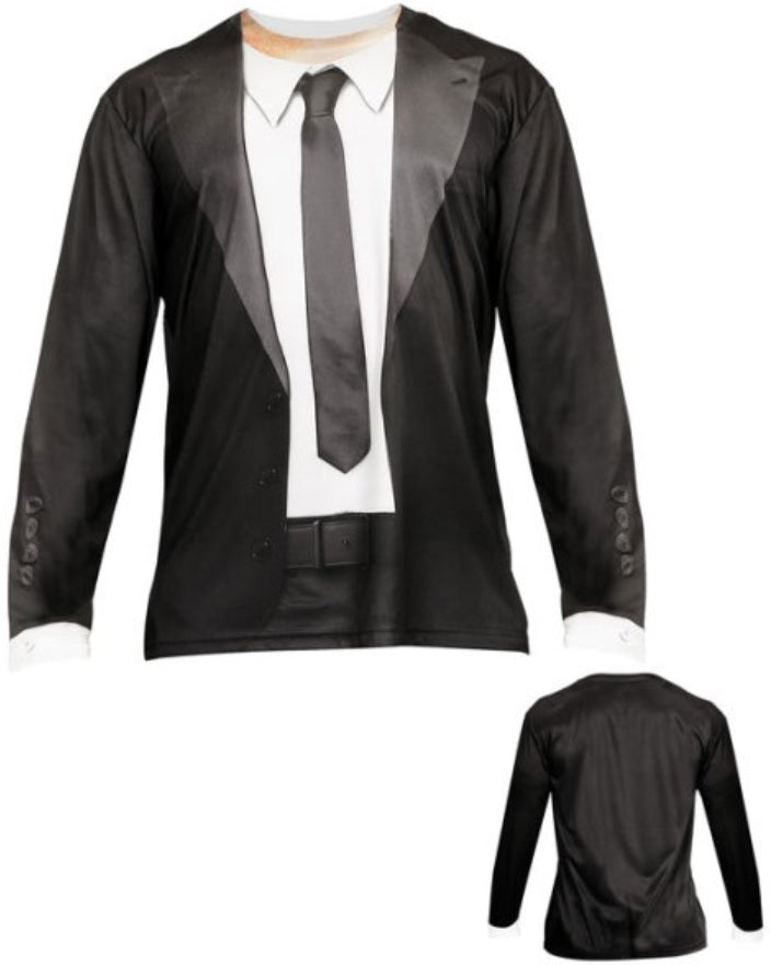 Blues Brothers Shirt mit Anzug-Print