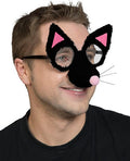 Katzenbrille Partybrille mit Plüschüberzug