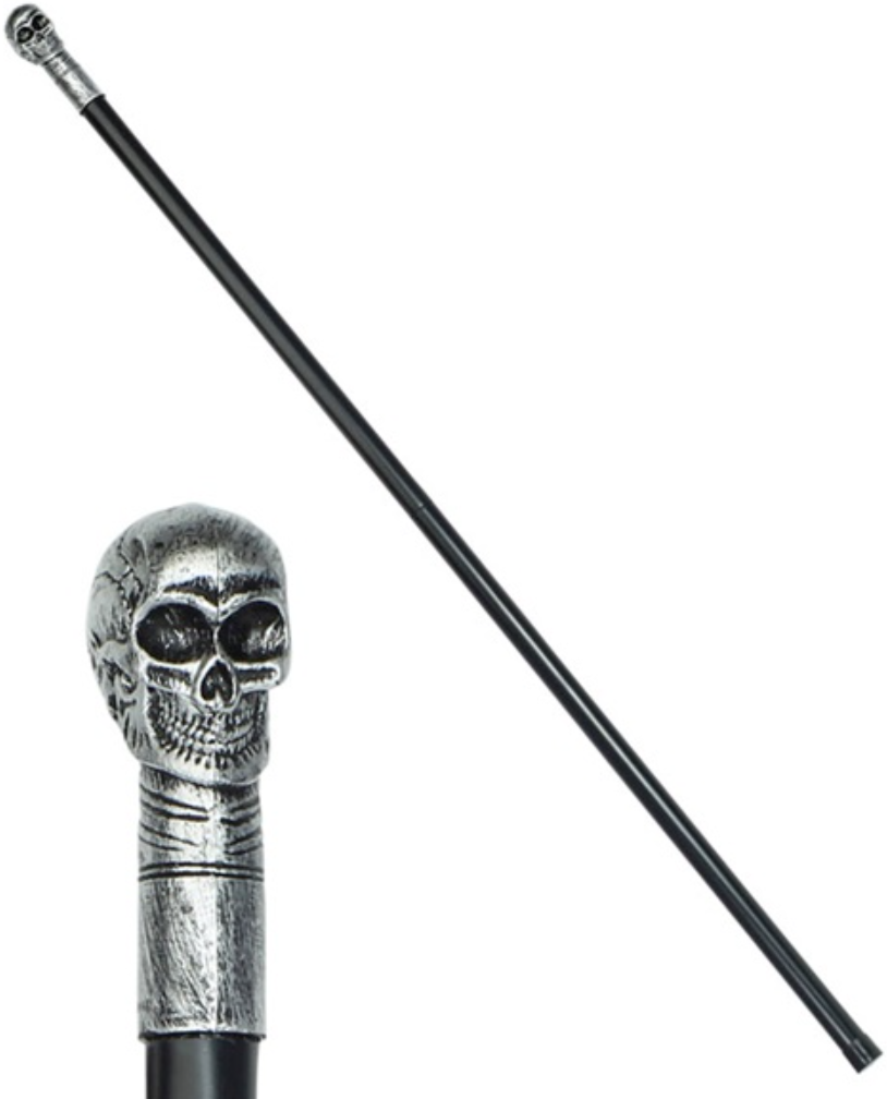 Gothic Spazierstock Vampir mit Totenkopf