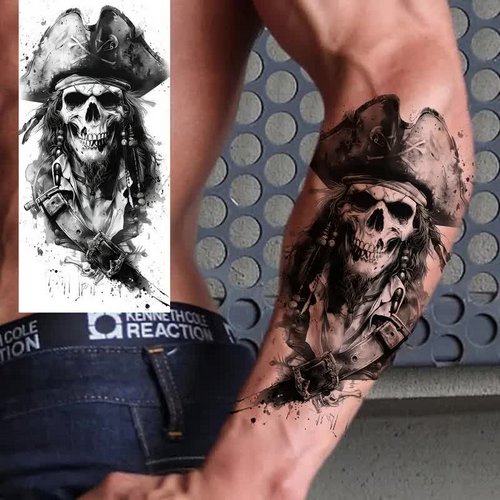 Untoter Pirat Tattoo – Klebetattoo