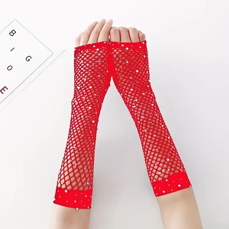 Netzhandschuhe fingerlos – Punk Party