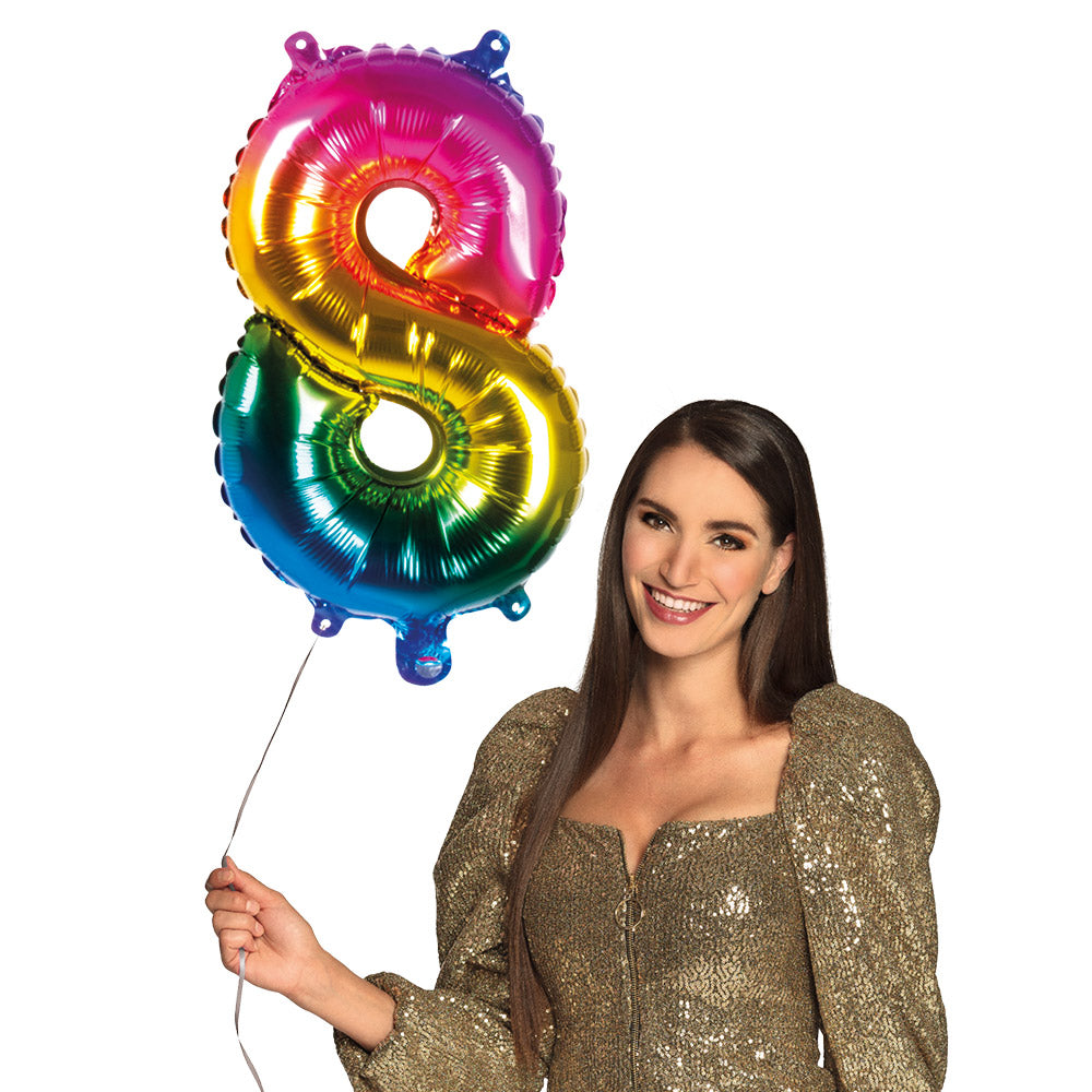 Folienballon Zahl 8 – Geburtstag Deko