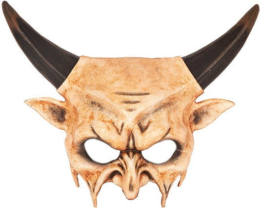 Dämon Halbmaske mit Hörnern – Krampus