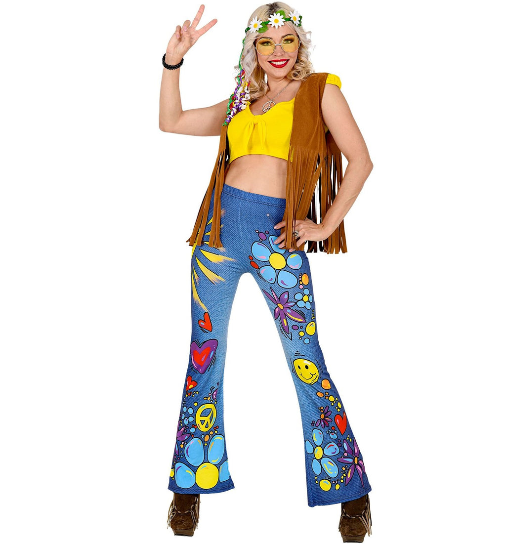 Hippie Schlaghose – Flower Power Leggings