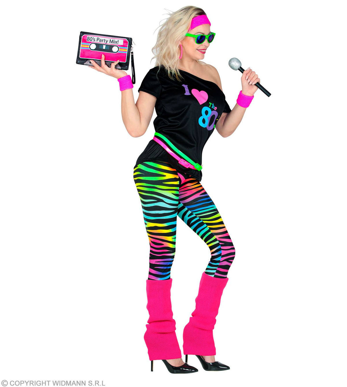 80er Party Kostüm Damen mit Leggings