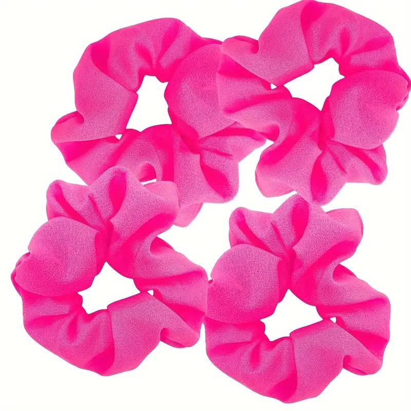 Grosse Haargummis Neon – 80er Party & Sport