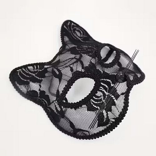 Katzenmaske mit Spitze – Augenmaske