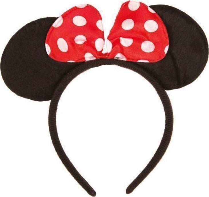Minnie Maus Ohren – Haarreif mit klassischer Masche