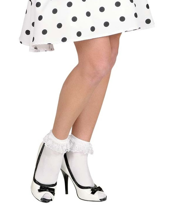 Rockabilly Socken mit Spitze – 50er Jahre