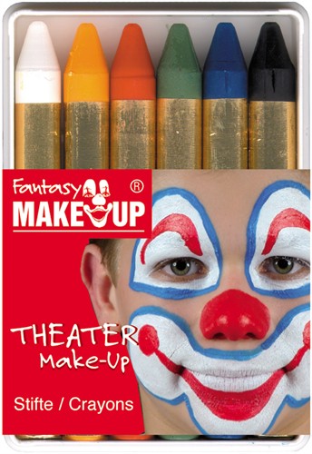 Schminkstifte – 6 Stück Theaterschminke