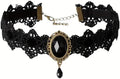 Vampir Halsband mit Spitze & Strass – Choker