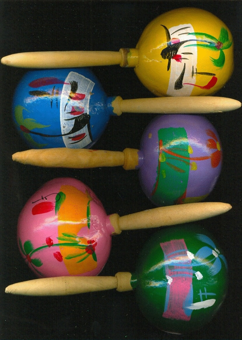 Mexikanische Maraca aus Kokosnuss – Rumba Rassel