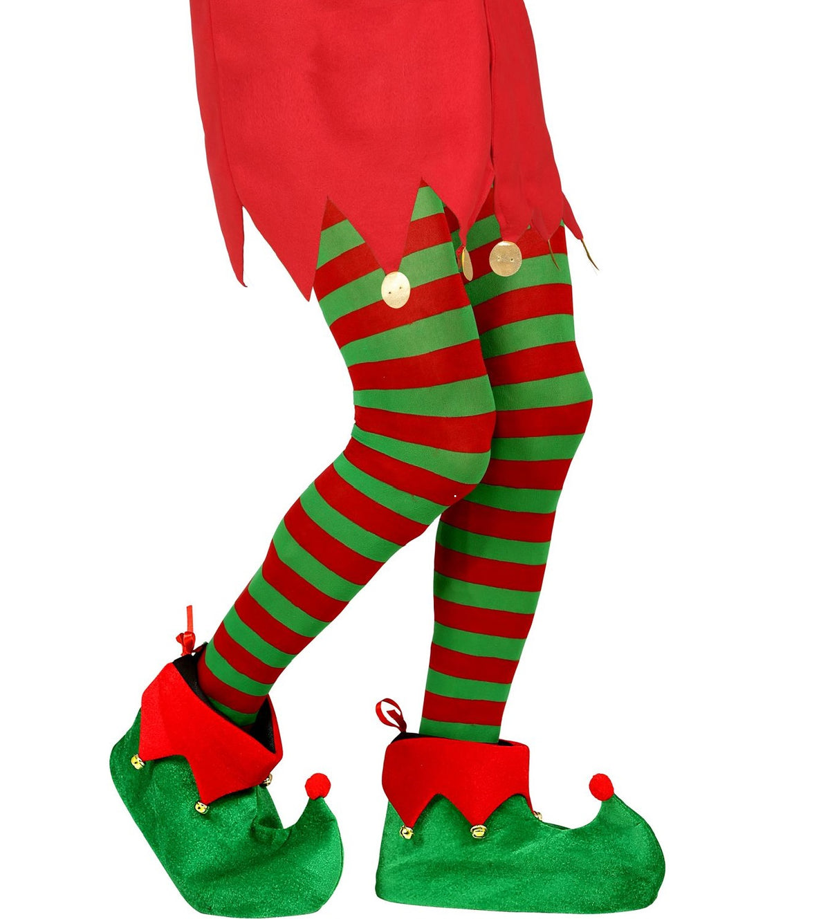 Weihnachtself Schuhe mit Glöckchen