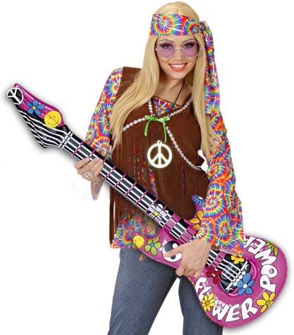 Gitarre aufblasbar – Flower Power