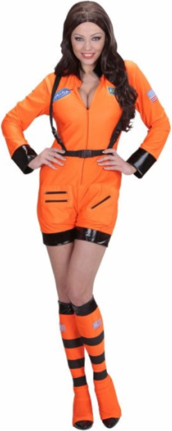 Kurzes Astronautinnen Kostüm für Damen