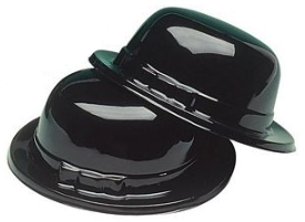 Melone Bowler Hut aus Plastik