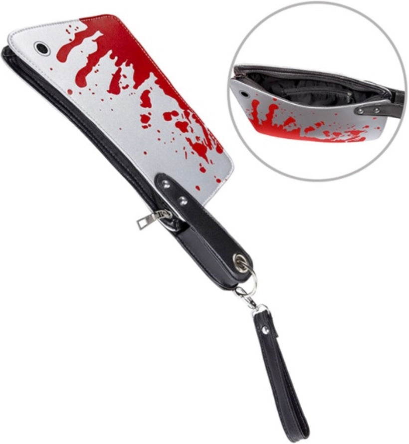 Zombie Tasche mit Beil – Halloween Handtasche