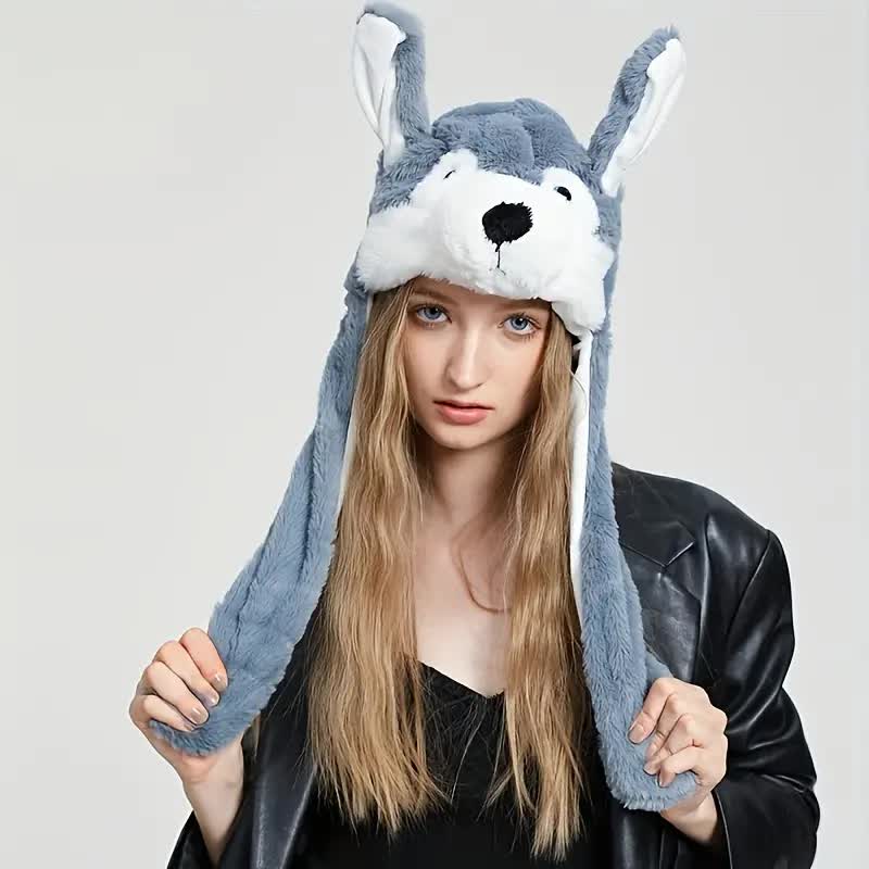 Wolf Mütze mit Wackelohren
