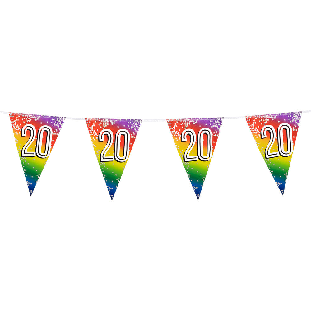 Girlande zum 20. Geburtstag und Jubiläum