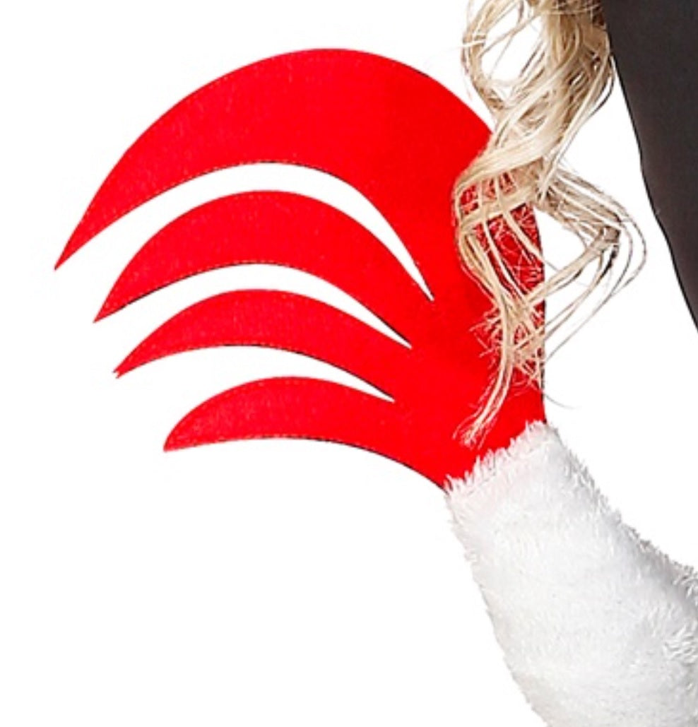 Huhn Set – Hahn Haarreif & Schwanz