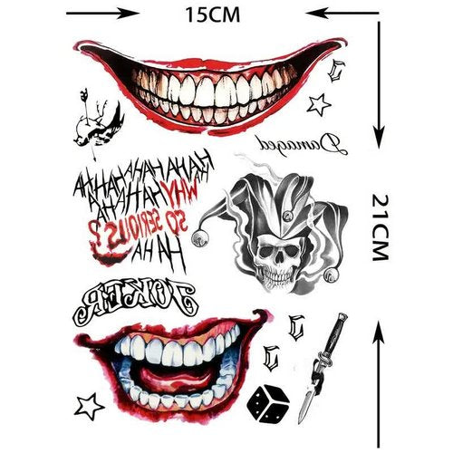 Joker & Harley Quinn Tattoo Set