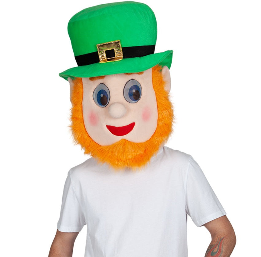 St. Patrick's Day Maske Kobold mit Hut