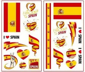 Spanien Tattoos – Fussball Fanartikel