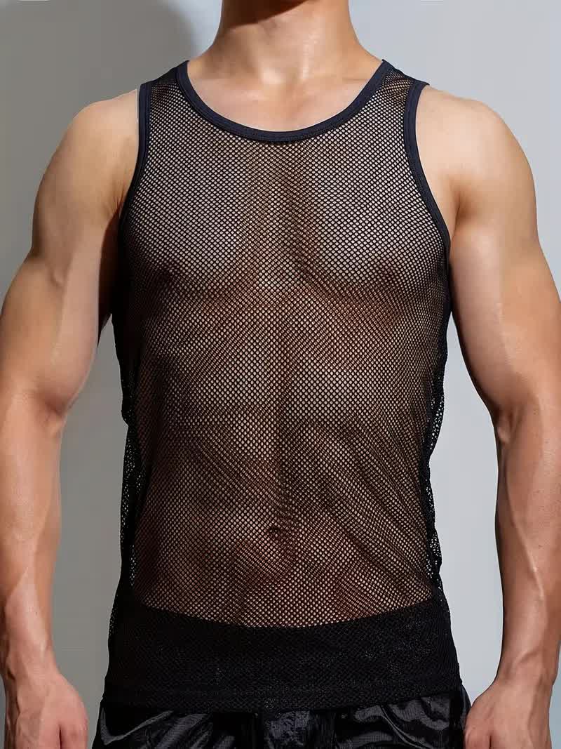 Netz Tanktop – Gothic Netzshirt