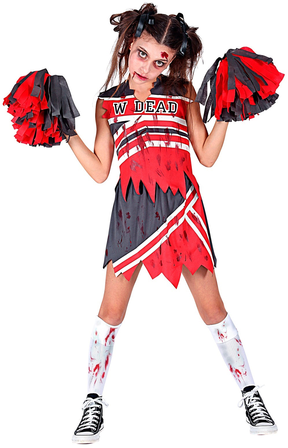 Zombie Cheerleader Kostüm für Kinder
