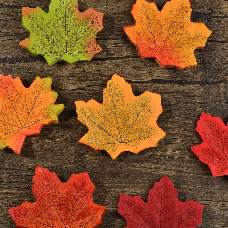 Ahornblätter Herbst Deko, 100 Stück