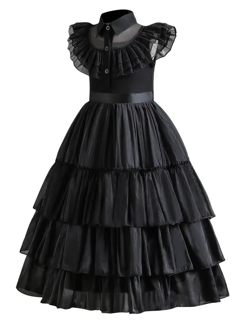 Wednesday Ballkleid für Mädchen – Addams Family