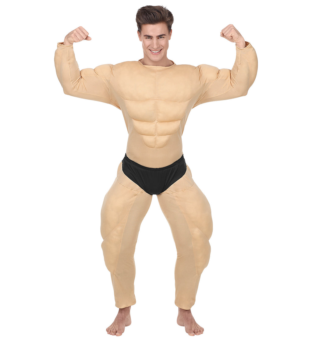 Muskelbody Kostüm – Bodybuilder Jumpsuit
