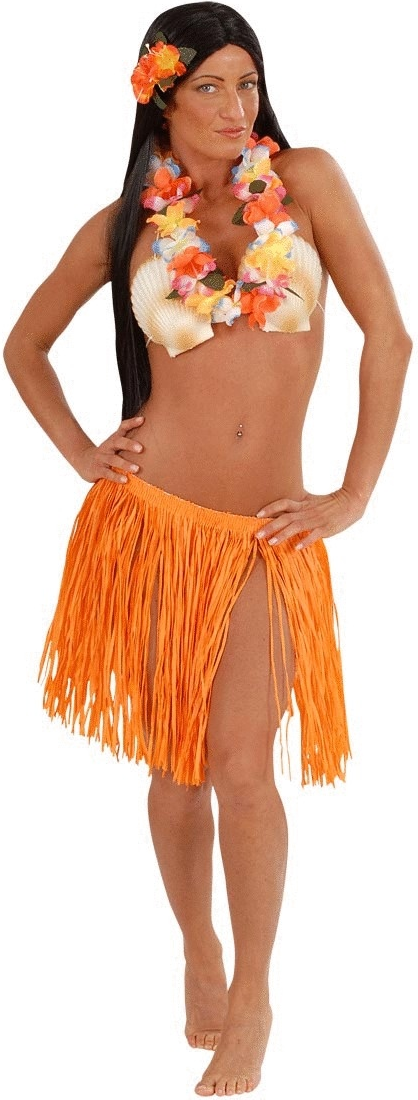 Hawaiirock mit Blumenkette – Hawaii Set