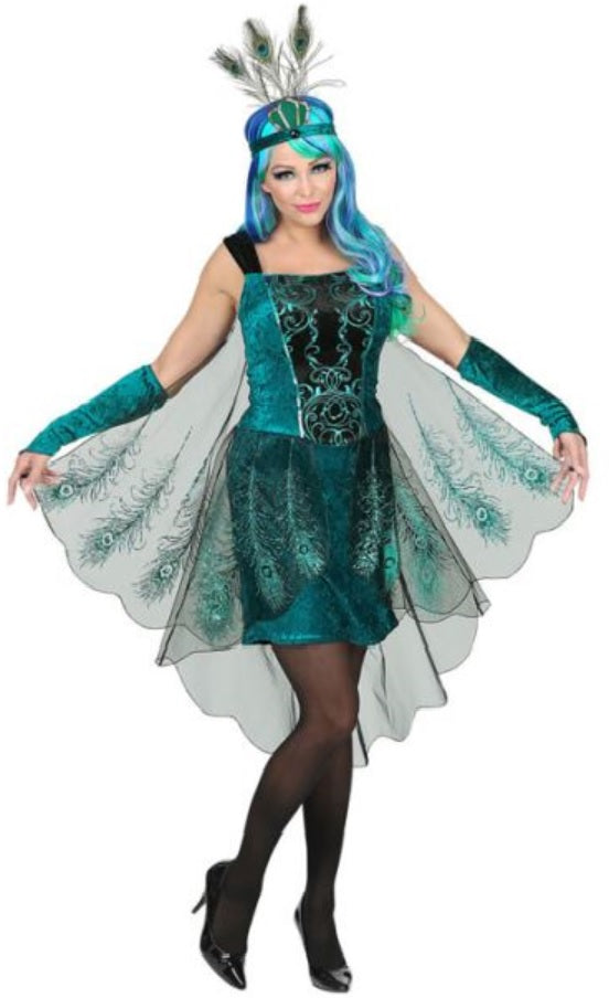 Pfauen Kostüm – 20er Night of Glamour Kleid