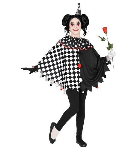 Harlekin Poncho – Pierrot Halloween