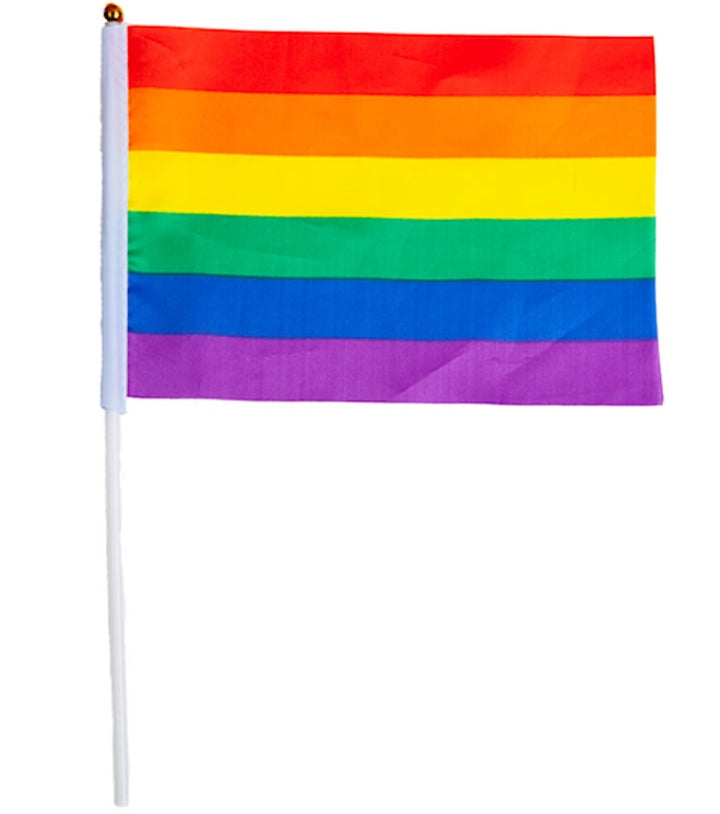 Pride Fahne mit Holzstange – Streetparade Flagge